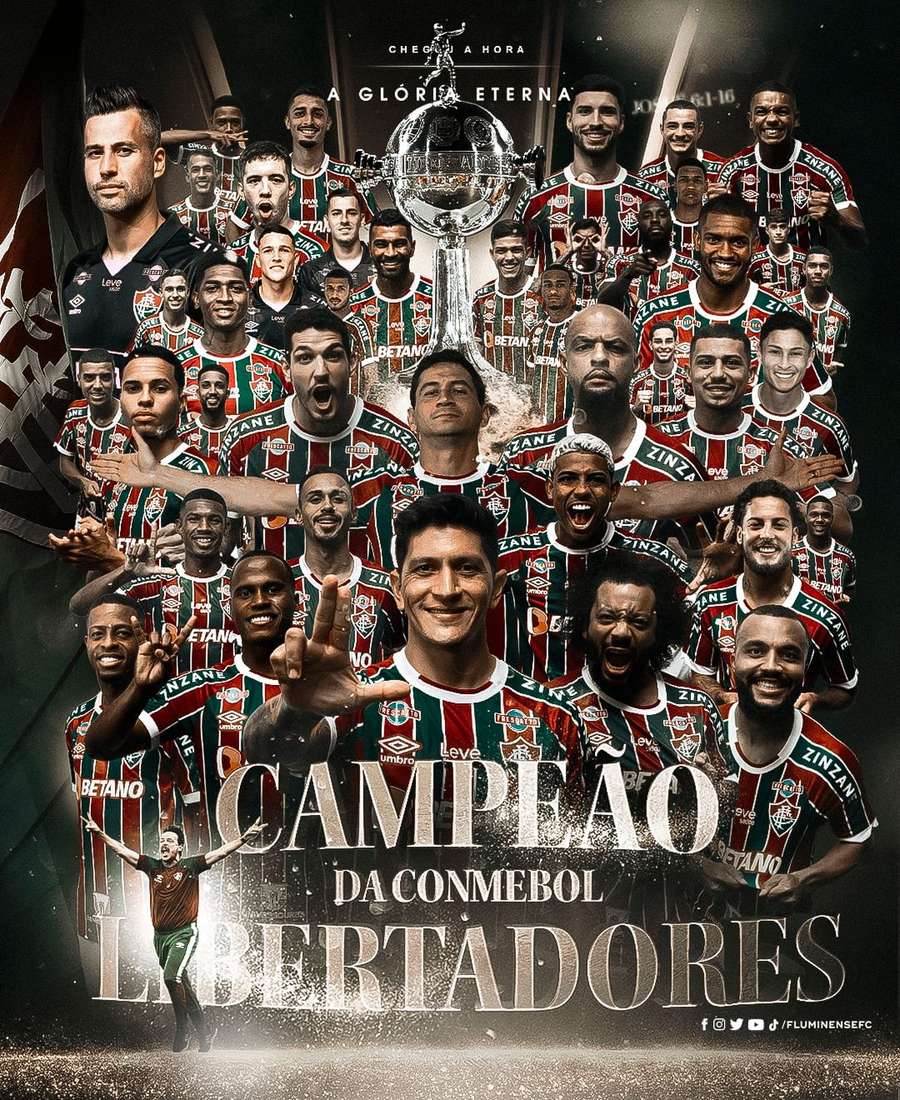 Uma das postagens mais curtidas do Fluminense no Instagram em 2023