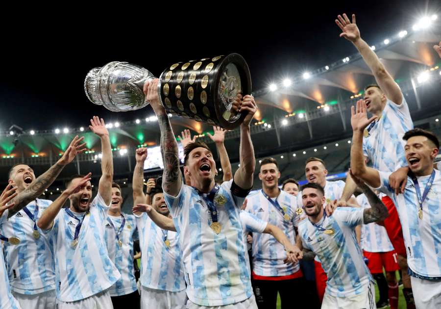 Messi conquistou seu primeiro título com a Argentina em 2021 Messi conquistou seu primeiro título com a Argentina em 2021