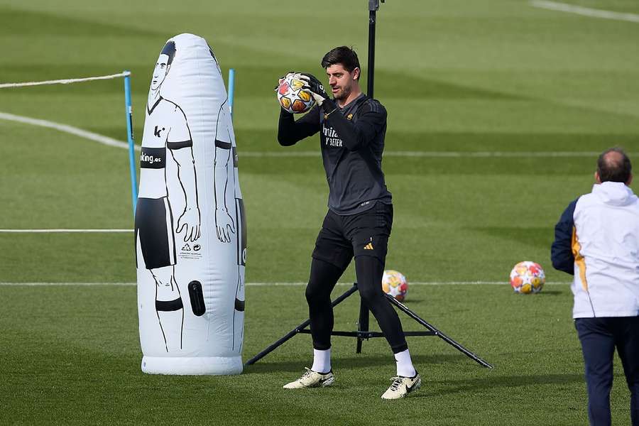 Courtois had returned to training before his injury