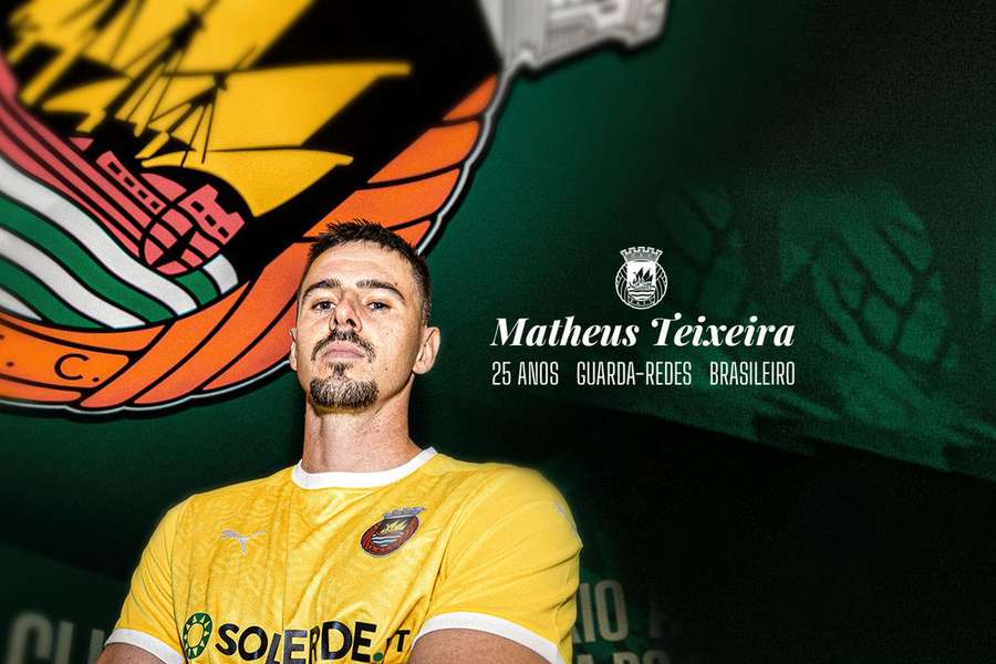 Matheus Teixeira emprestado pelo Bahia ao Rio Ave