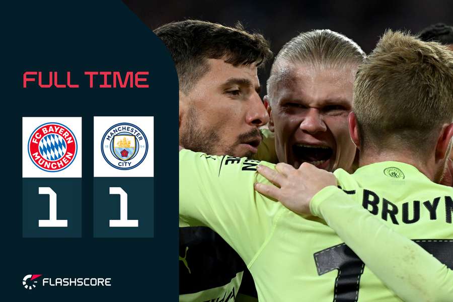 Haaland opened the scoring for Manchester City after missing a first-half penalty