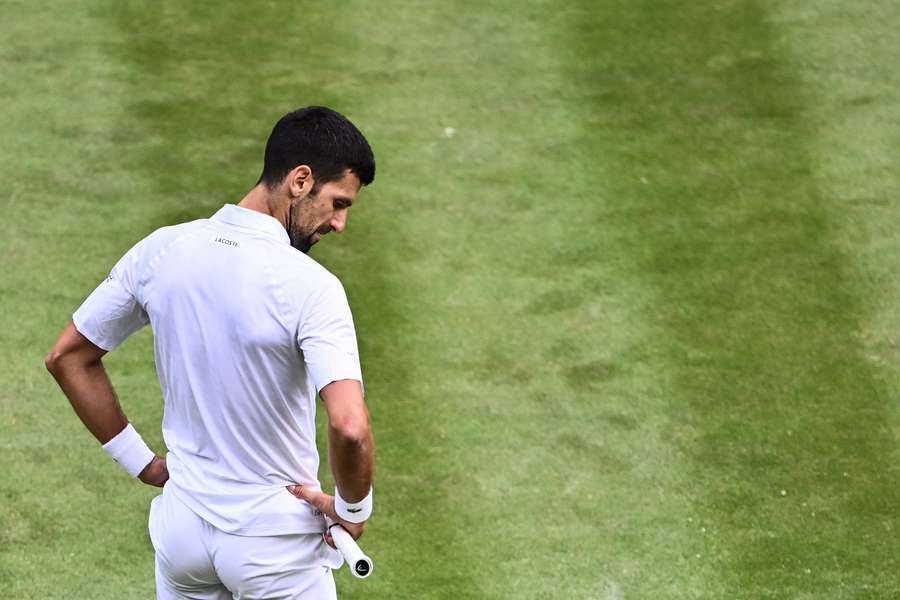 Djokovic não escondeu a frustração