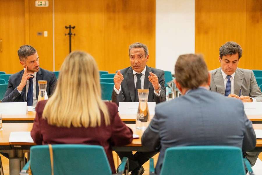 Reinaldo Teixeira na reunião com o Governo