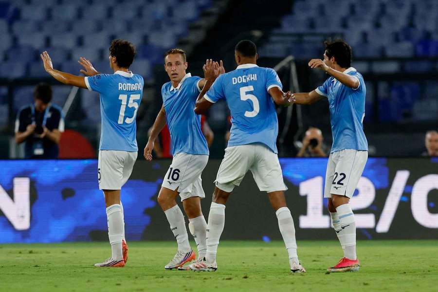La Lazio esulta a fine gara