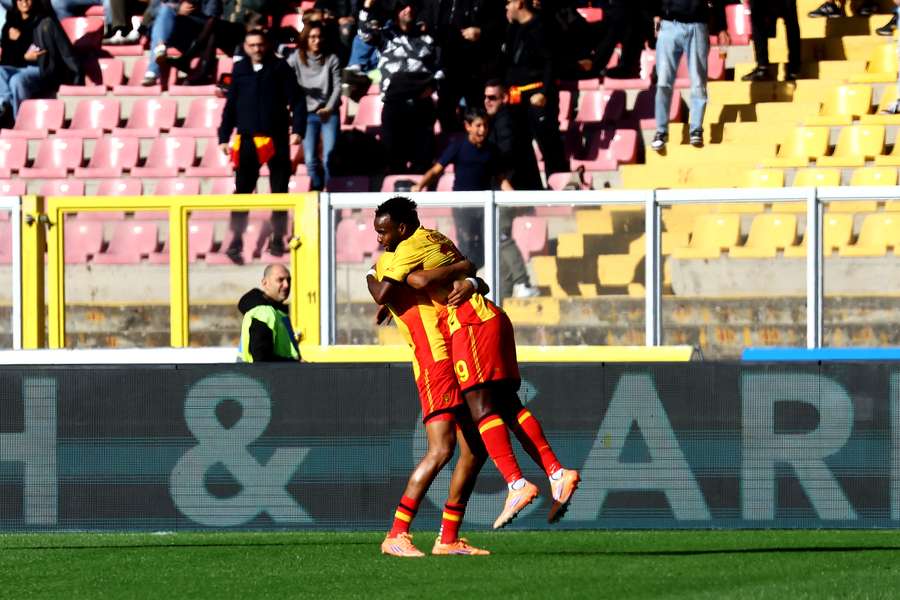 L'esultanza di Coulibaly