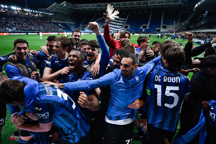 La festa nerazzurra dopo Atalanta-Marsiglia La festa nerazzurra dopo Atalanta-Marsiglia