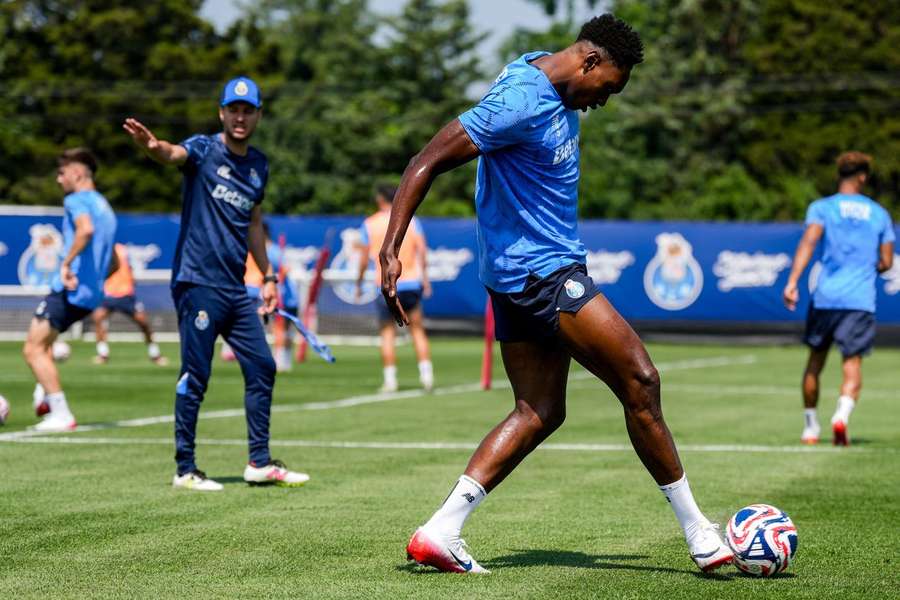 Samu no treino do FC Porto