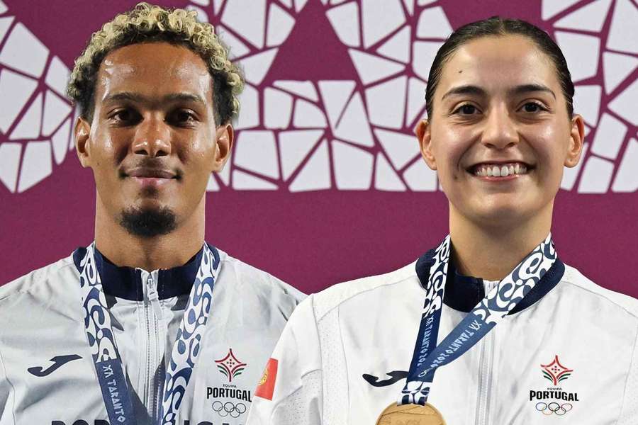 Ana Rita Oliveira e Omar Elkhatib vão levar a bandeira nacional