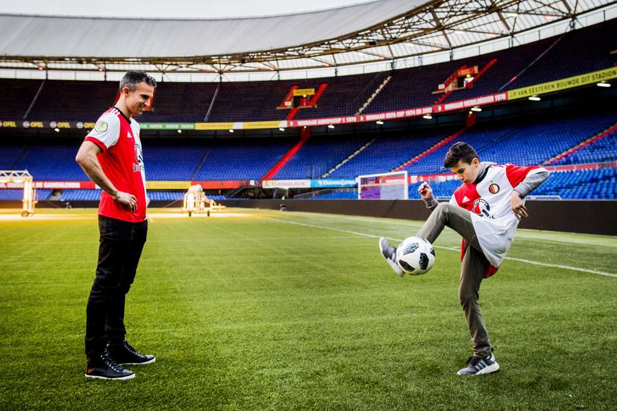 Shaqueel van Persie maakte zijn eerste interlanddoelpunt tegen Duitsland