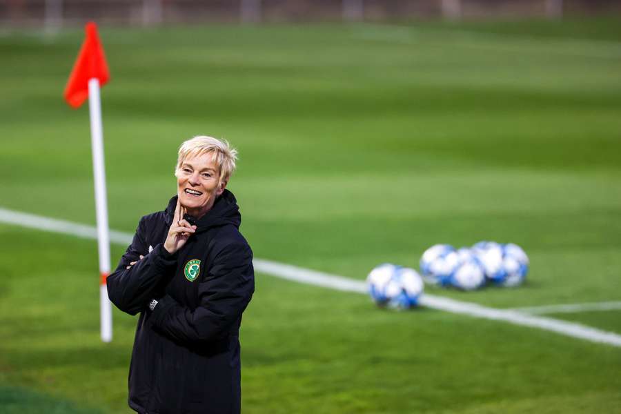 Ireland's Vera Pauw was one of the coaches trying to get the better of jet lag