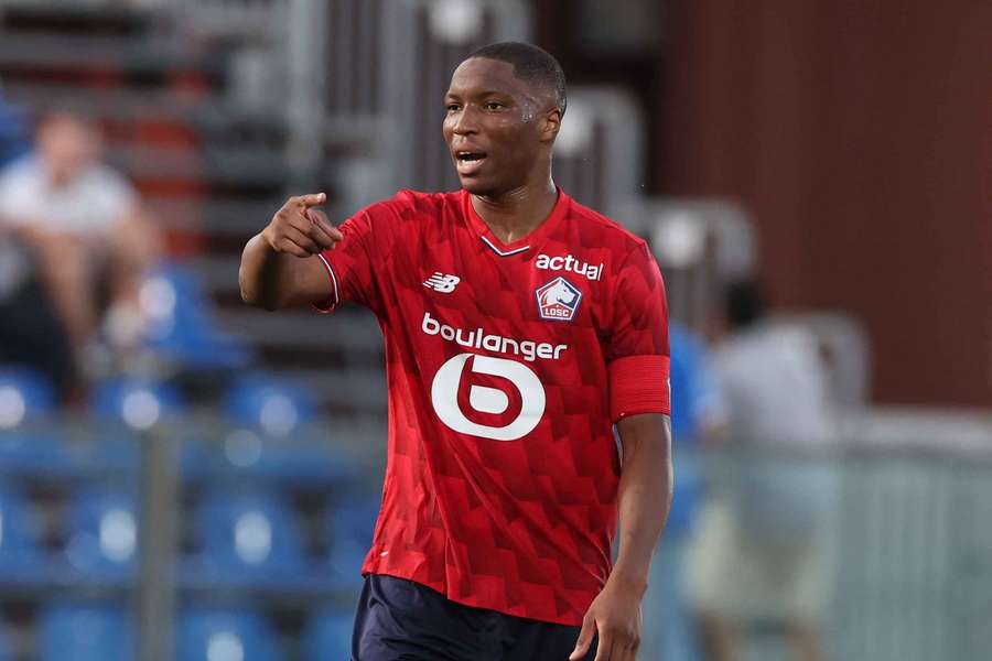 Bafodé Diakité com o Lille durante a pré-temporada