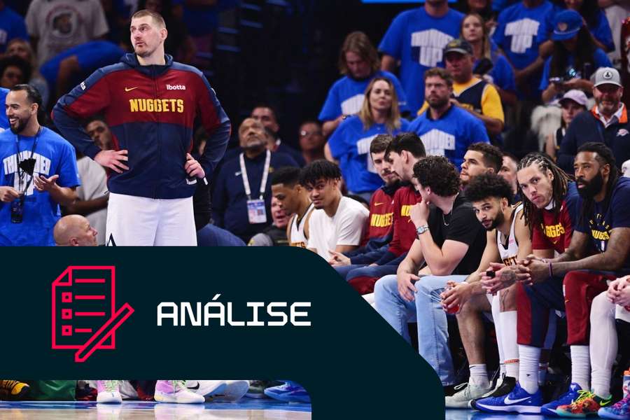 Os principais jogadores do Denver Nuggets assistem a uma humilhante derrota no Jogo 7 contra o Oklahoma City Thunder