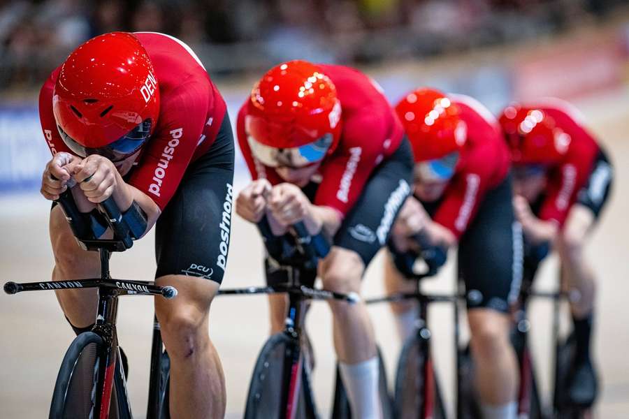 Frederik Rodenberg, Tobias Aagaard Hansen, Rasmus Pedersen and Niklas Larsen took the gold for Denmark