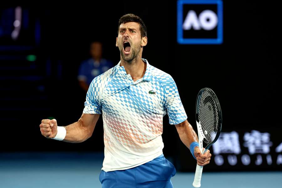 Novak Djokovic não deu hipótese a Andrey Rublev nos quartos de final. d Open da Austrália