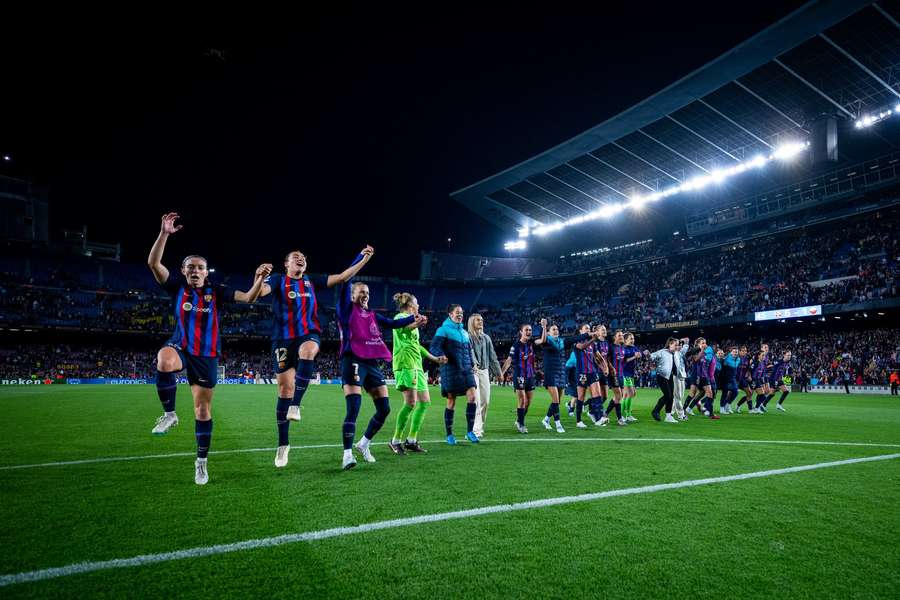 El Barça celebra el pase a semifinales