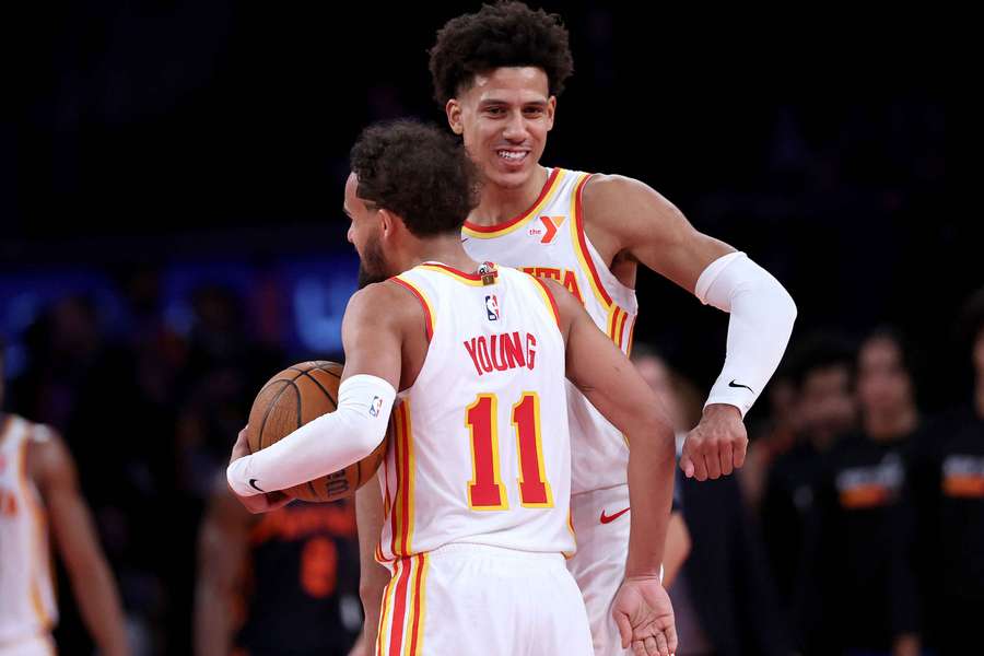 The Atlanta Hawks got past the New York Knicks in the NBA Cup