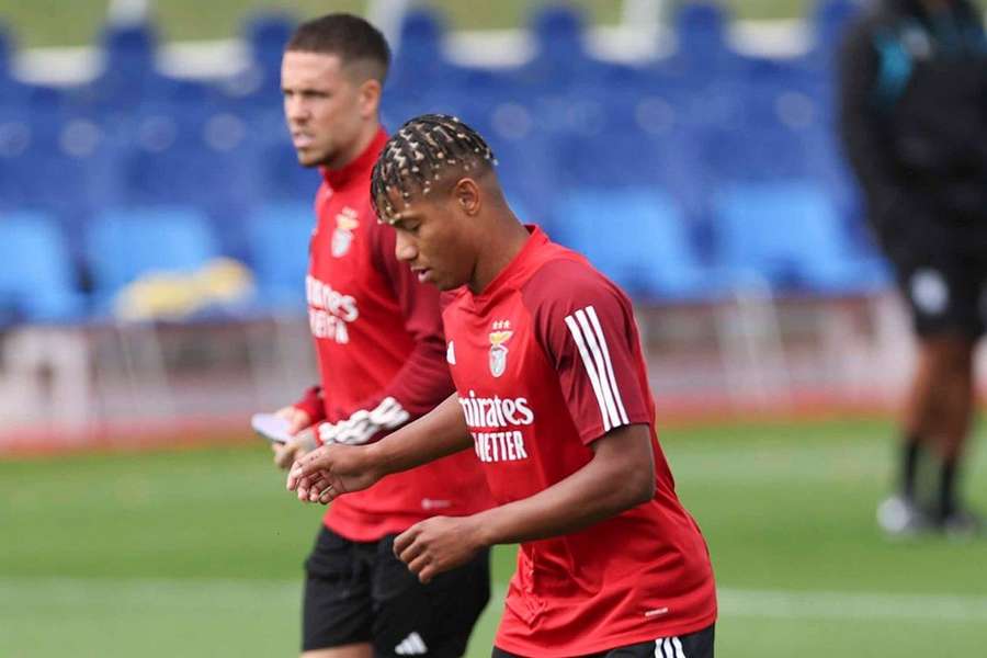 David Neres esteve em destaque no primeiro teste do Benfica