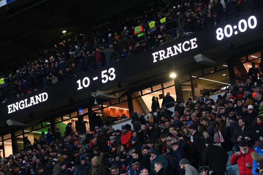 The result was England's heaviest defeat at Twickenham