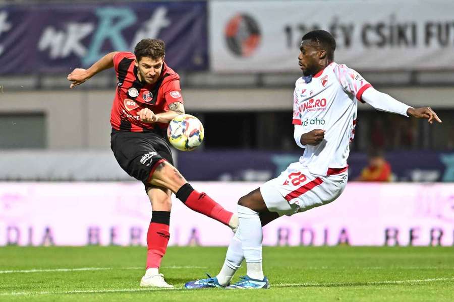 Szilard Veres de la Csikszereda în meciul cu Dinamo