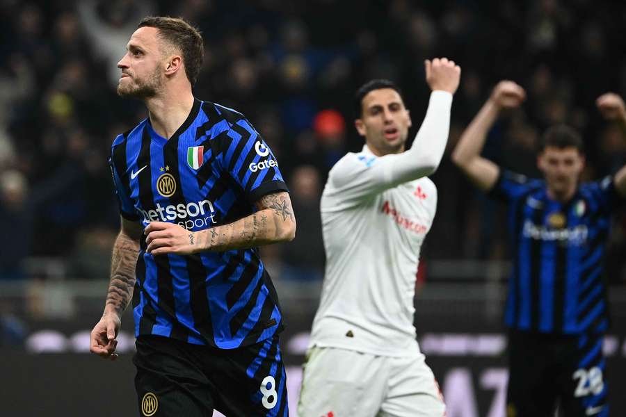 Arnautovic festeggia dopo il gol del 2-1