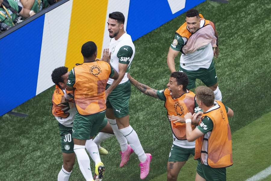Palmeiras celebrate against Al Ahly