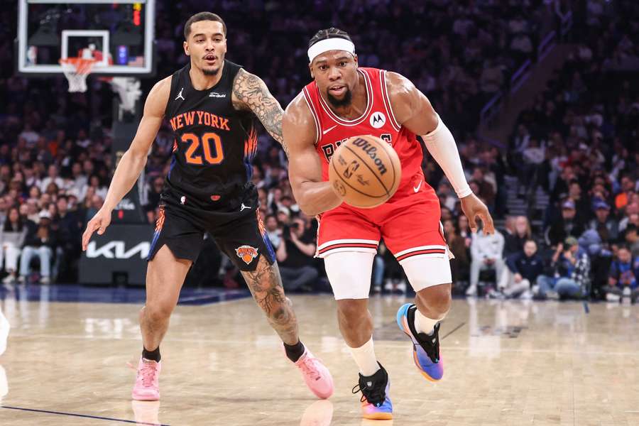 Najdłuższy i najlepszy mecz Sochana w New York Knicks. Jego zespół rozbił Chicago Bulls