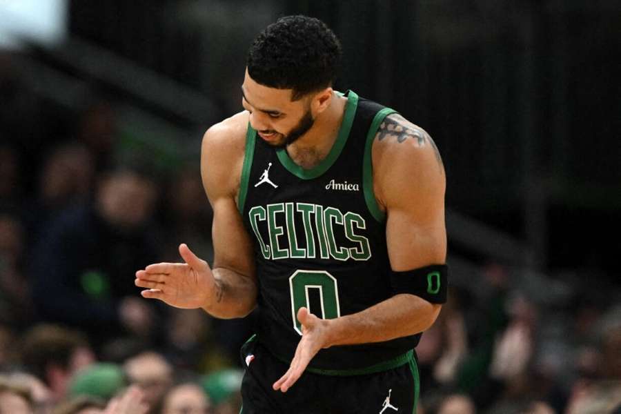 Jayson Tatum played a role in the Boston Celtics' win over the Milwaukee Bucks on Friday.