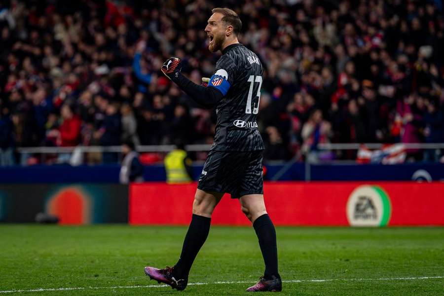 Oblak é o recordista de minutos de competição por clubes e seleções