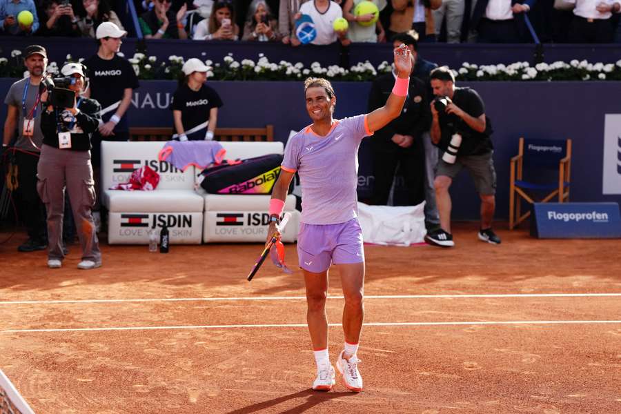 Nadal last played on clay when he won the French Open in 2022