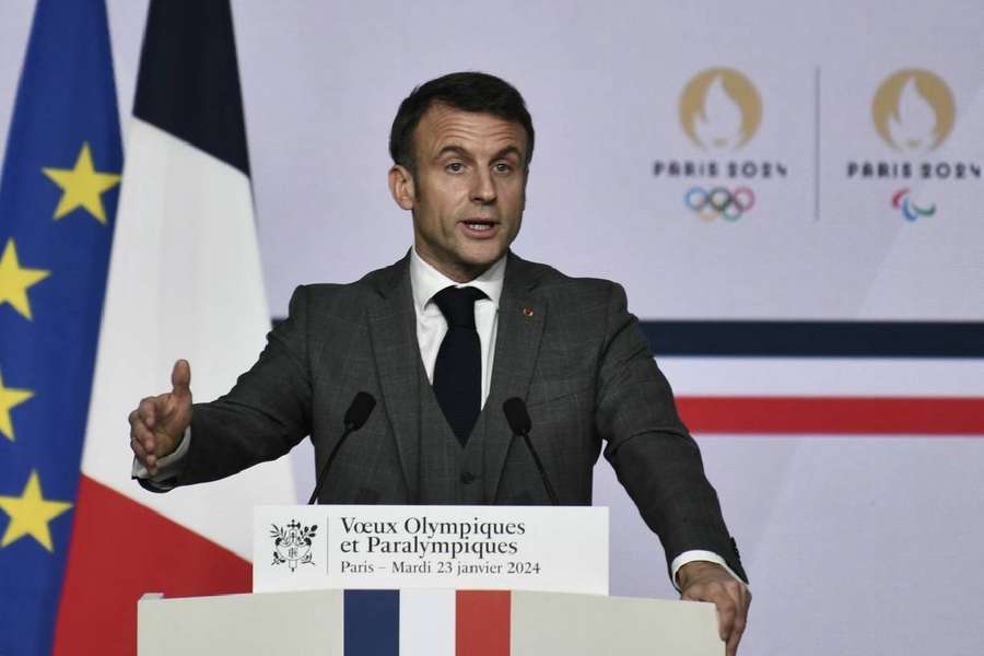 Macron em discurso esta terça-feira