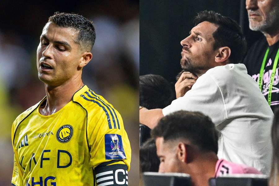 Ronaldo (l.) unterlag im Supercup-Finale – Messi muss verletzt zuschauen Ronaldo (l.) unterlag im Supercup-Finale – Messi muss verletzt zuschauen