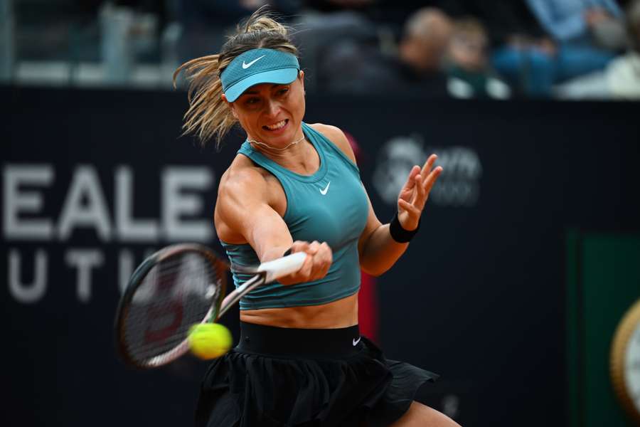 Paula Badosa durante o WTA 1000 de Roma