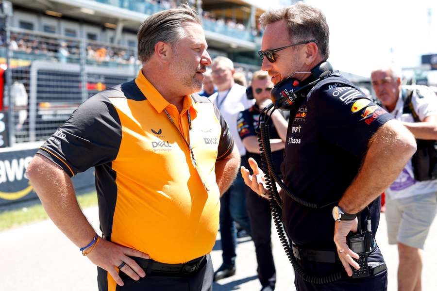 Zak Brown had a frosty relationship with Christian Horner