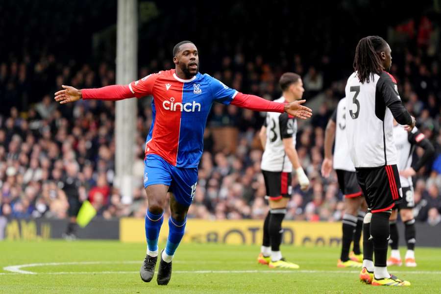 Crystal Palace's Jeffrey Schlupp celebrates