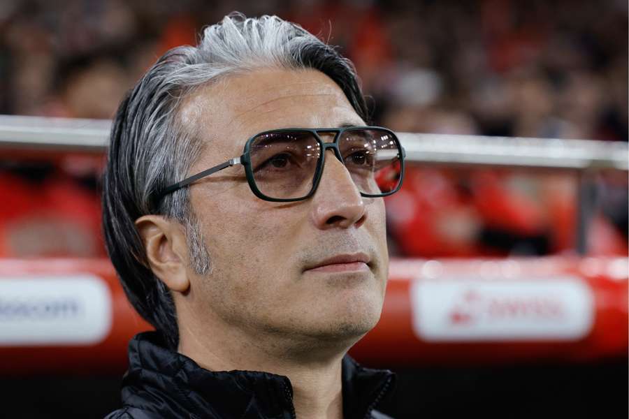 Switzerland boss Murat Yakins looks on
