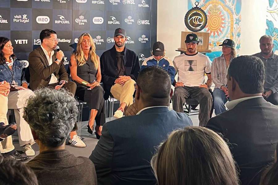 Conferência de imprensa de lançamento da etapa portuguesa da Liga Mundial de Surf Conferência de imprensa de lançamento da etapa portuguesa da Liga Mundial de Surf