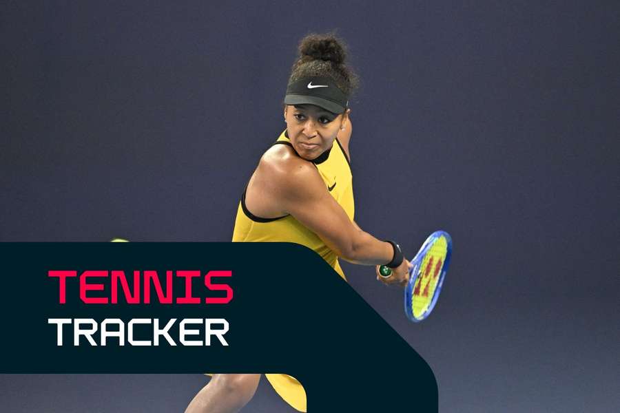 Naomi Osaka is in action on home turf