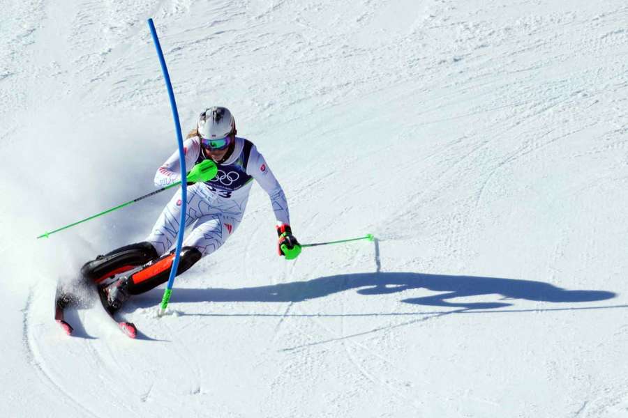 Vlhová počas slalomu.