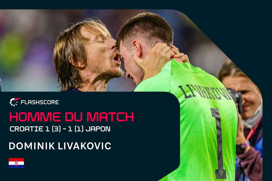 Luka Modric peut remercier Dominik Livakovic, le sauveur de la Croatie contre le Japon
