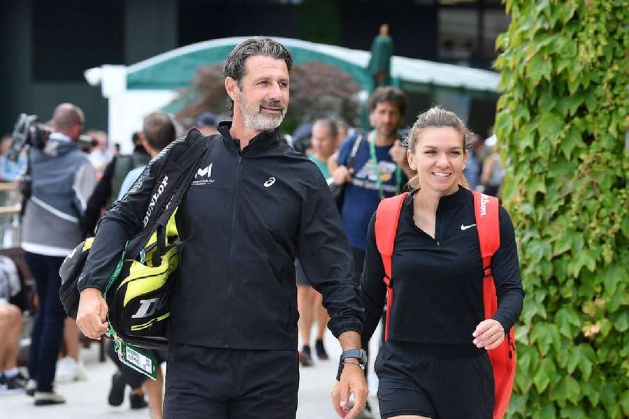 Patrick Mouratoglou și Simona Halep