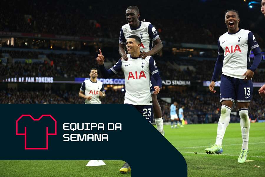 Os jogadores do Spurs dominam a Equipa da Semana da Premier League