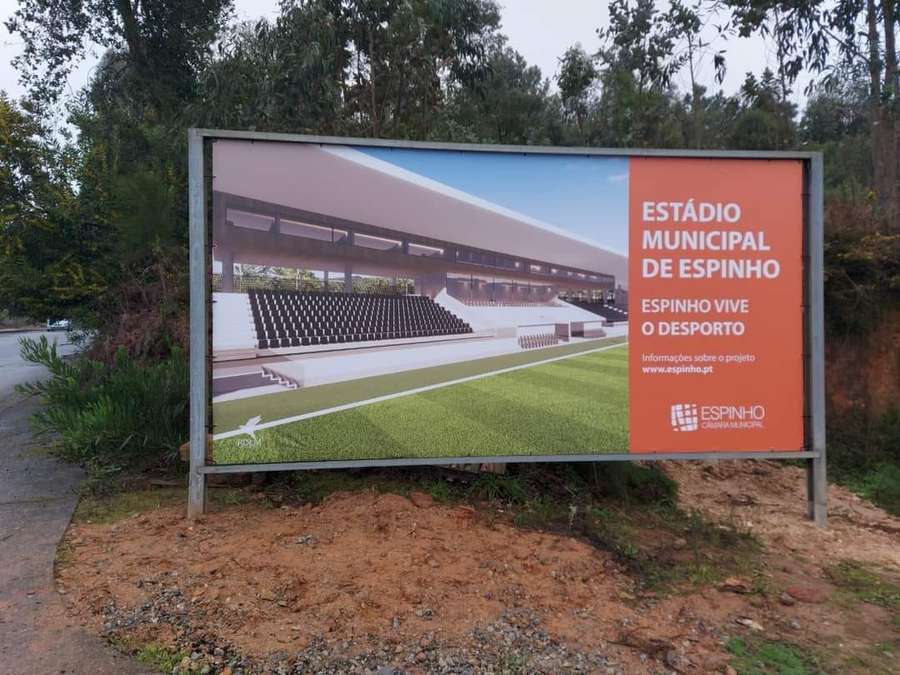 Novo estádio em Espinho já avança Novo estádio em Espinho já avança