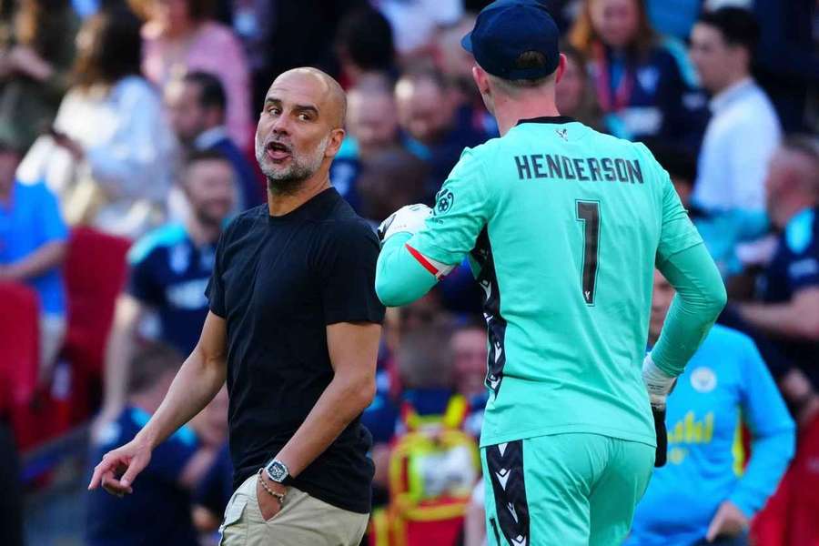 Palace keeper Henderson explains angry Guardiola exchange
