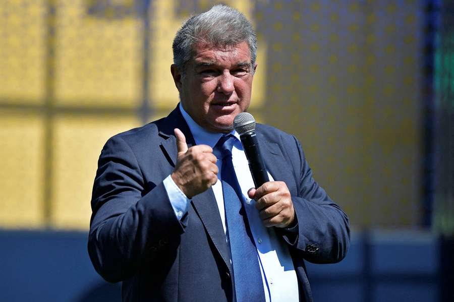 Joan Laporta thumbs were down on January signings for Barcelona