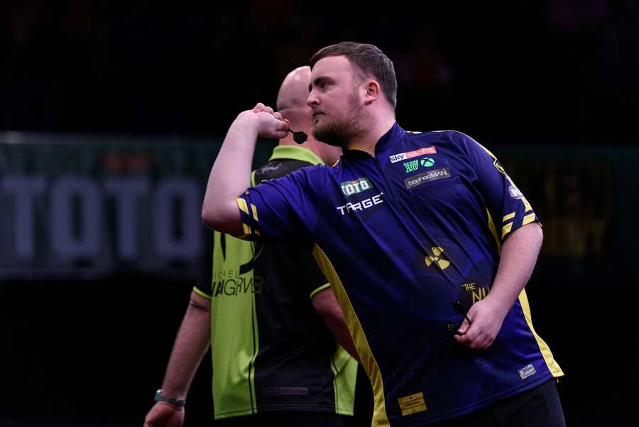 Luke Littler won the first rematch between the 2024 World Championship finalists