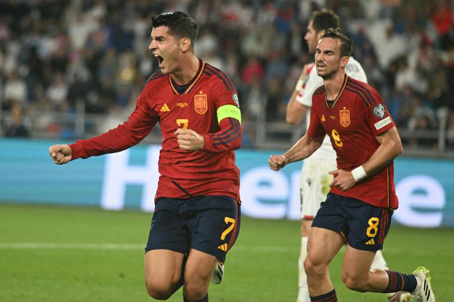 Alvaro Morata got Spain started with the first goal of the game