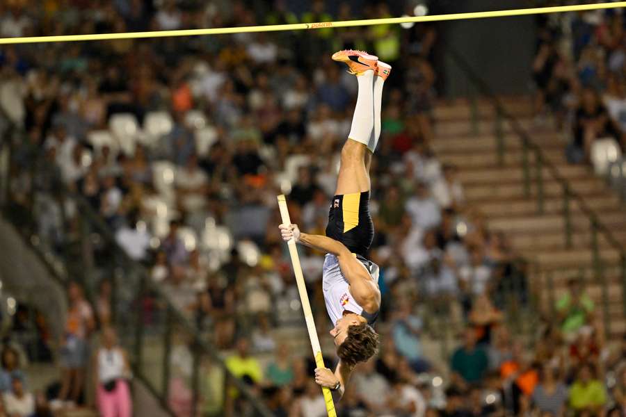 Armand Duplantis een week eerder in actie in België