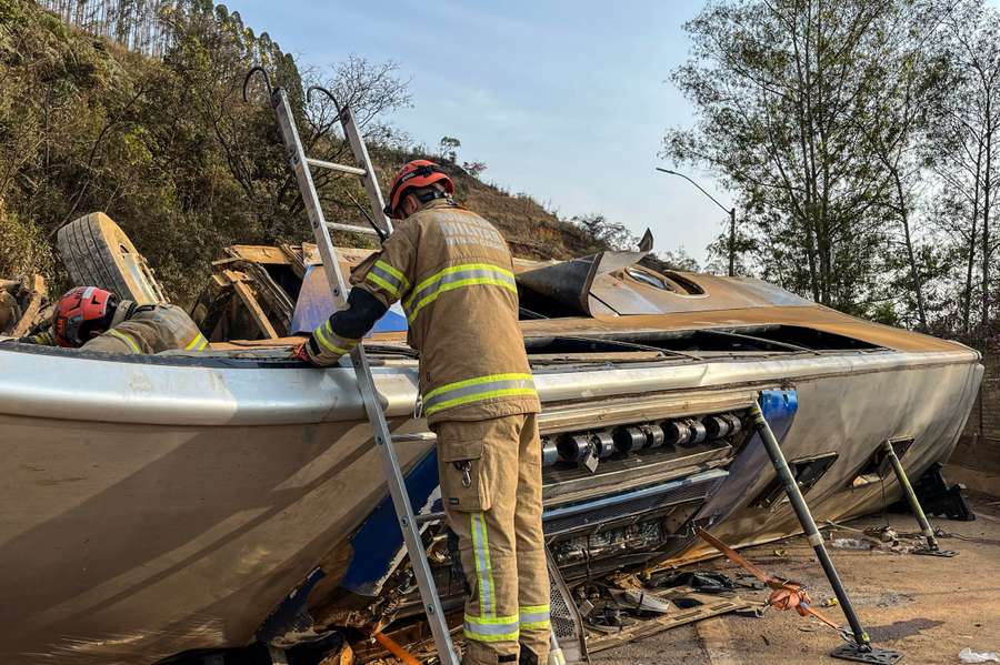 Zdjęcie opublikowane przez straż pożarną Minas Gerais