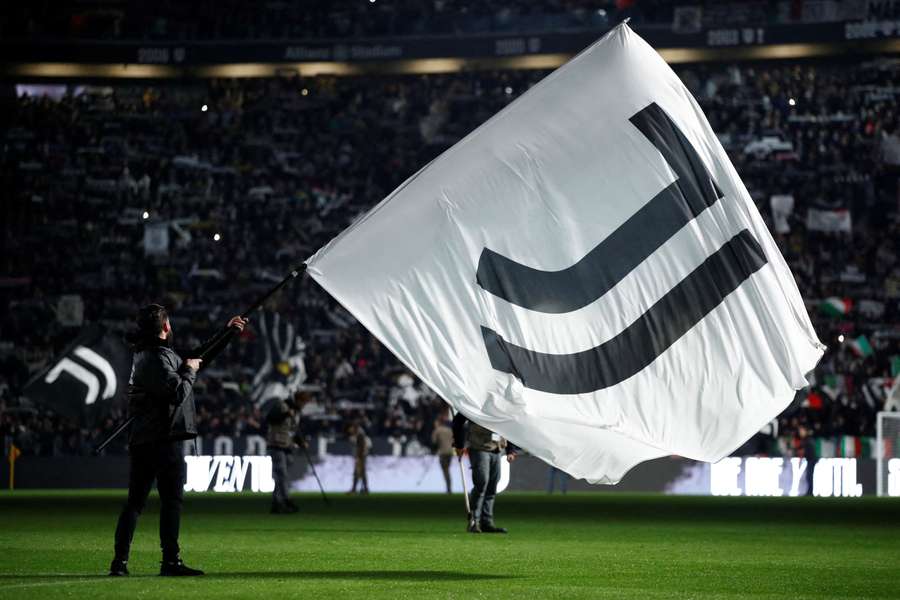 A Juventus flag A Juventus flag