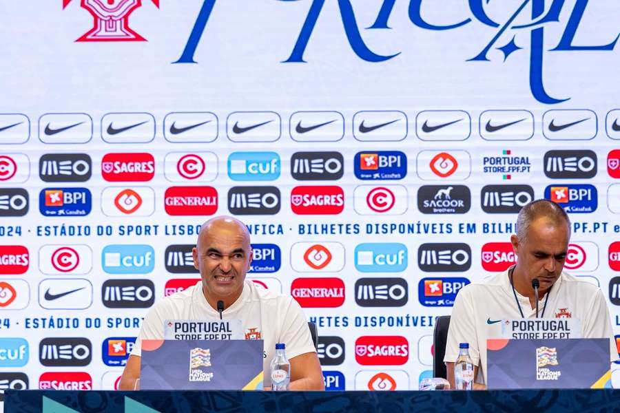 Roberto Martínez na antevisão à partida com a Escócia